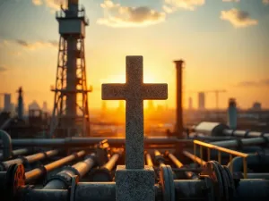 Stara księga na kamiennym postumencie w eterycznym, złotym świetle, symbolizująca tajemnicę mistyki apofatycznej.