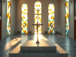 Waga z sercem i kamiennymi tablicami symbolizująca równowagę między cnotami wewnętrznymi a zewnętrznymi obowiązkami.
